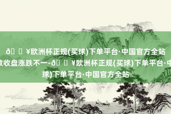 🔥欧洲杯正规(买球)下单平台·中国官方全站A股三大指数收盘涨跌不一-🔥欧洲杯正规(买球)下单平台·中国官方全站