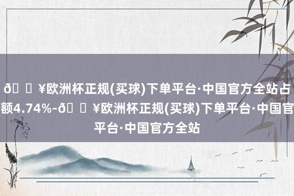 🔥欧洲杯正规(买球)下单平台·中国官方全站占总成交额4.74%-🔥欧洲杯正规(买球)下单平台·中国官方全站